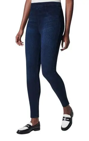 Spanx  Pull On Jean-ish Ankle Jegging Size M Twilight Rinse