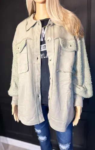 Boutique NWT Sherpa Shacket