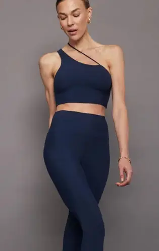Carbon38 One Shoulder Convertible Bra Top in Navy Blazer Blue S $98