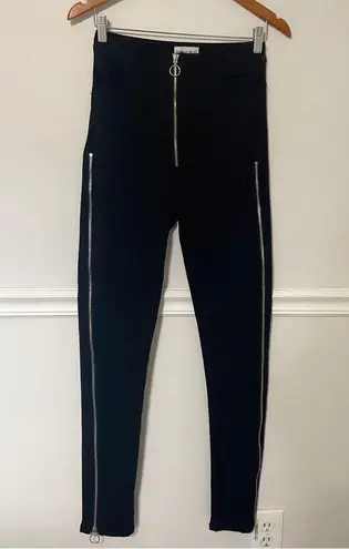 Danielle Guizio • maud zipper pants black sz M