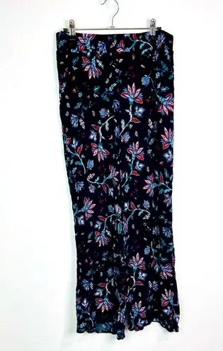 BBJ Los Angeles Floral Wide Leg Pants Women’s Size Large Boho Chic Maxi Comfort