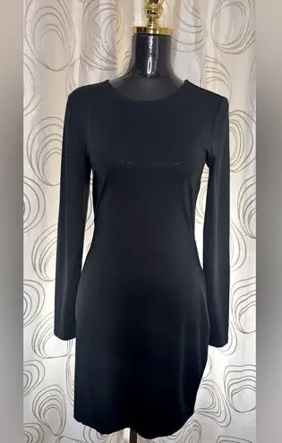 VERO MODA Vera moda Elegant ombre blue mini dress Long Sleeve Dress open back Medium NWT