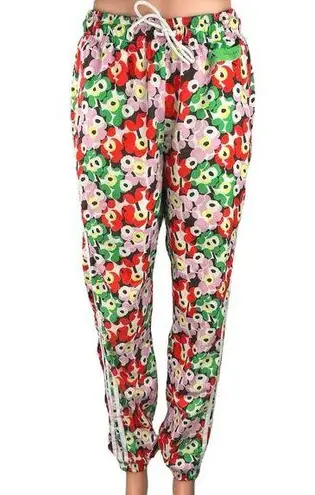 Adidas  x Marimekko Multicolor Floral Striped Joggers Sweatpants Track Pants Sz S