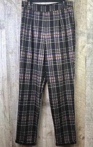 Full Tilt  Medium Pull On Multicolored Plaid Pants with Front Pockets & C…