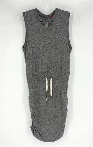 n:philanthropy Sleeveless Knit Dress Drawstring Waist Heather Gray M