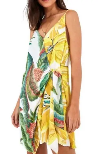 Farm Rio Azalea Forest Mini Wrap Dress mixed print size small