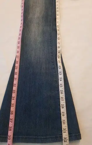 Divine Rights Of Denim Womens Jeans Sz 26 Low Rise Flare Y2k Long Medium Denim