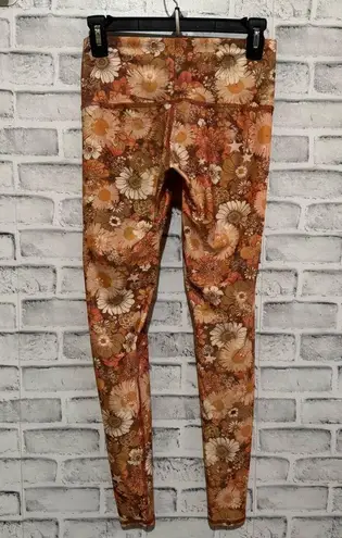 Teeki Sisters of the Sun print hot Pants Leggings Size Small ~NWOT Made In USA S