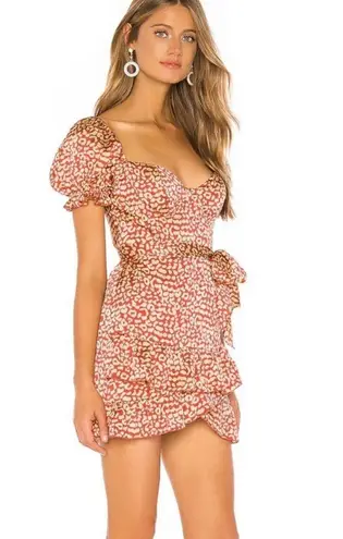 Majorelle NWOT  Shiloh Mini Dress in Red Leopard.