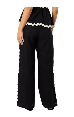 Petal and Pup Mollymook Rickrack Trim Cotton Wide Leg Pants Size XL