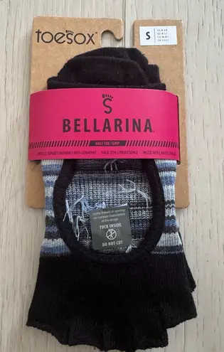 ToeSox Ballerina Half Toe Grip Socks in Duet Size Small NWT Black