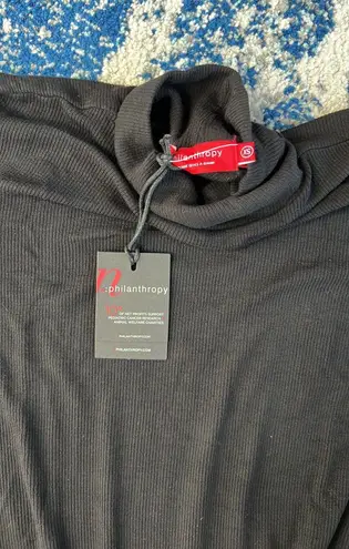 n:philanthropy Brooke Turtleneck Bodysuit in Black XS