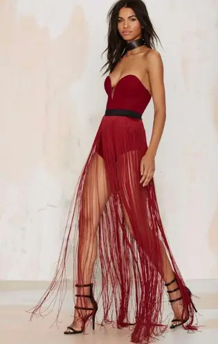 Rare London Fringe Strung Along Bodysuit