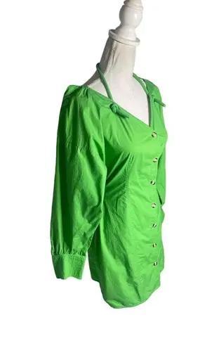 Nanushka Alyssa Mini Dress Green Womens Size XS