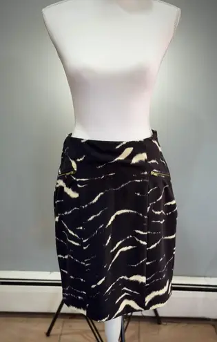 Kenar CLEARANCE! Black Animal Stripe Skirt Size 8 VGUC