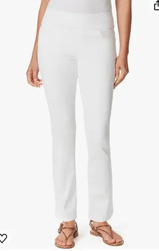 Gloria Vanderbilt Womens Amanda Pull On High Rise Jeans, Vintage White