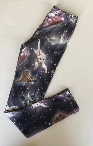 Cat Galaxy Leggings Blue