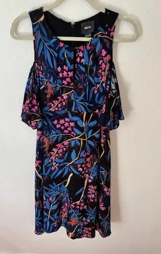 Maeve ANTHROPOLOGIE  Elia Floral Cold Shoulder Dress Size 4