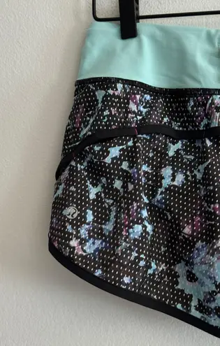 Lululemon Speed Short 6 Floral Sport Tranquil Blue Multi