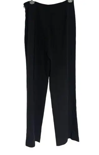 Brooks Brothers Women's Side Zip Silk Career Black Slacks Size 6