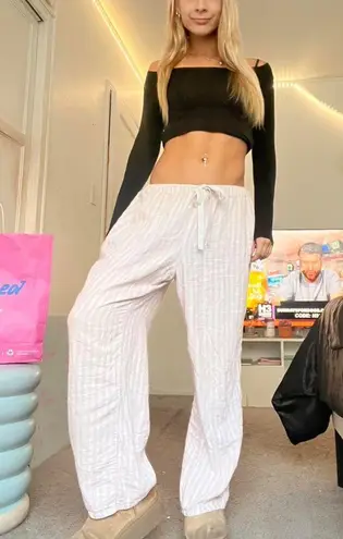 victoria's secret pink striped pajama pants y2k vintage 2000s angel