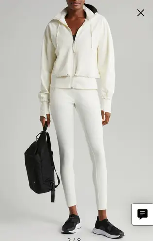 Zella White  Zip Up Workout Jacket