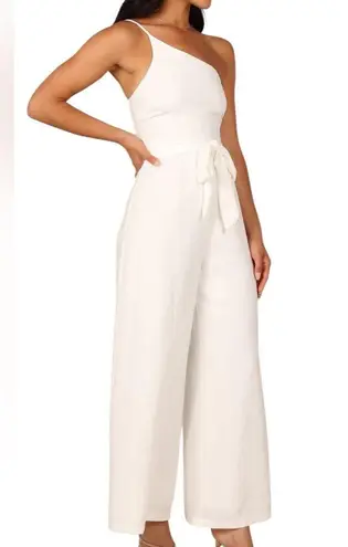 Petal and Pup LEYTON JUMPSUIT - WHITE Elegant White Wide-Leg Pants Size 12. #336