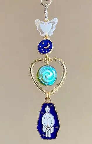 Handmade Kawaii retro y2k whimsical fairy Star girl phone strap/accessory/keychain/bag charm/display🌙🌠⭐️🌀