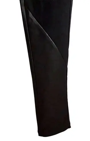 Yelete Point Women's Black Faux Leather Leggings Size S Casual