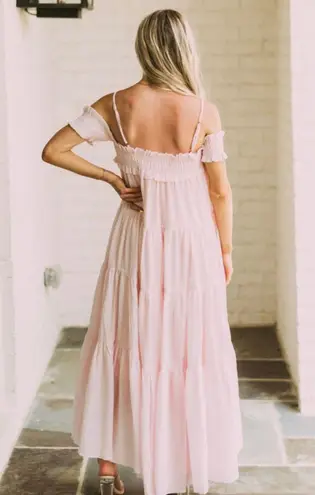 These Three Boutique Light Pink Maxi Dress