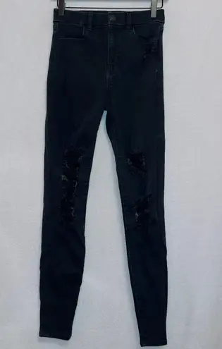 American Eagle Black Wash Next Level Stretch Curvy Hi Rise Jegging Jeans