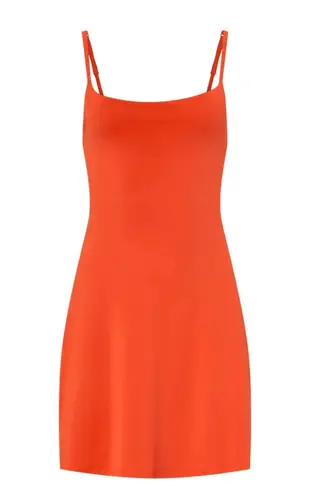 Girlfriend Collective Orange racer Juliet exercise dress