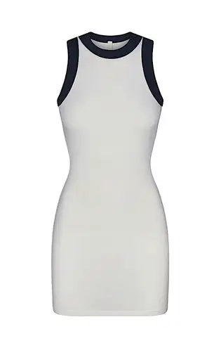 SKIMS ivory soft lounge ringer tank mini dress