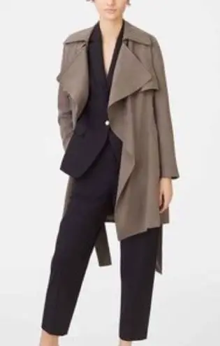 Club Monaco Olive Belted Trench Coat