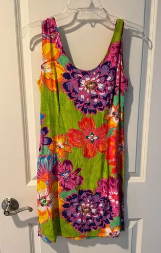 Jams World Vintage  Womens Short Mini Sun Dress Floral Hawaiian Aloha - Image 3