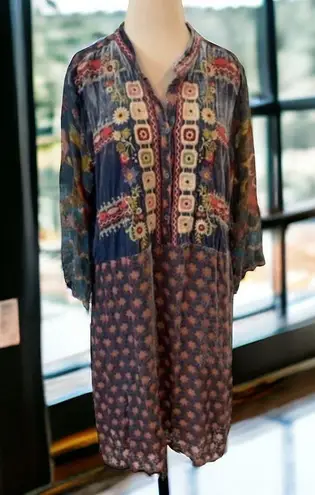 Johnny Was Vember velvet burnout dress NWT