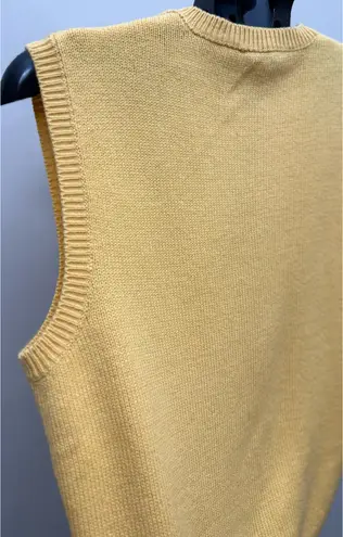 Karen Scott Yellow V-Neck Sweater Vest