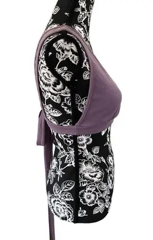 Dazy Cropped Tank Top Beach Coastal Vacation Purple Size M