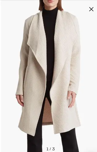 T Tahari NWT Ottoman Waterfall Knit Topper size M