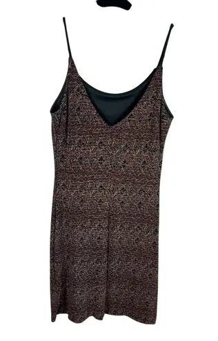 Alyn Paige Vintage Y2K Colorful Textured Spaghetti Strap Stretchy Midi Dress 10