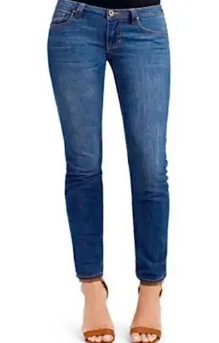 CAbi  Ruby Dark Wash Low Rise Skinny Jeans Style #750 Size 8