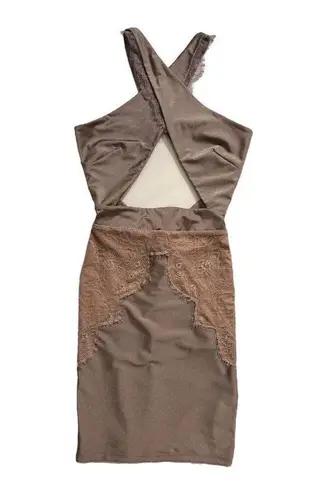 Michael Costello  Philip Mini in Taupe / Modified