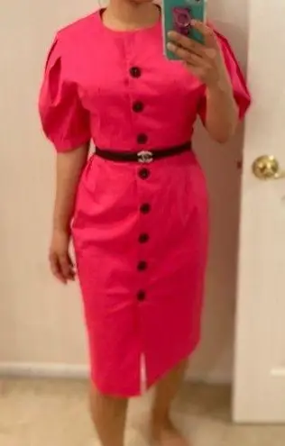 Bright pink dress. Fits S Size XS