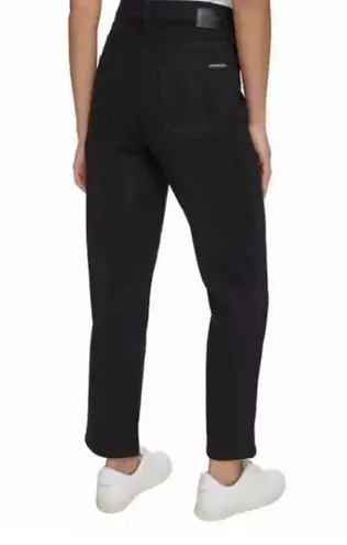 Calvin Klein  Women's Straight Leg Jeans In Jet Black Size 14 New With Tags