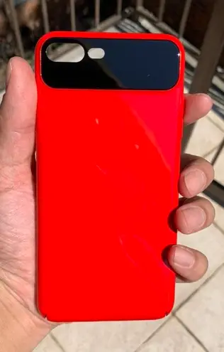 iPhone 8Plus 7Plus Fashion Drop Protection Hard Case Hot Red