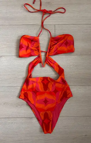 Devon Windsor Cassidy Full Piece & Skirt Set in Coral Crush