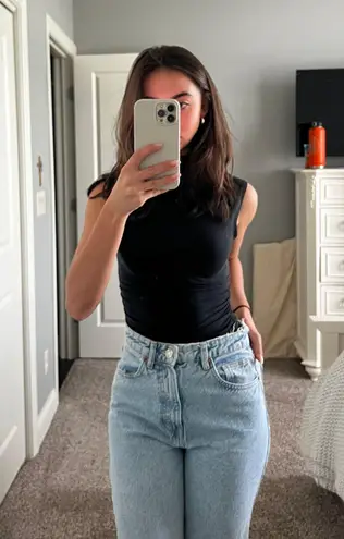 ZARA light  mom jeans