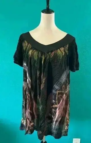 Sacred Threads NWT Clothing Black Hippie Boho Festival Peasant One Size