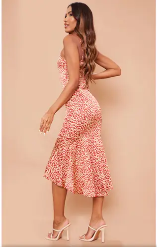 Pretty Little Thing Leopard Print Midi Dress