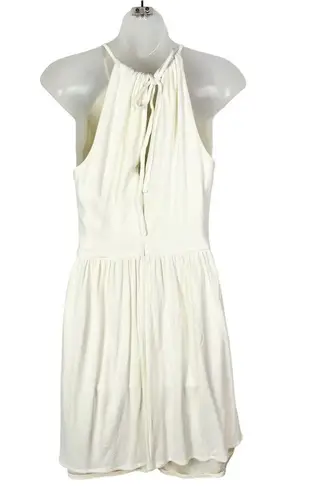 Milly White Halter Poplin Mini Dress S